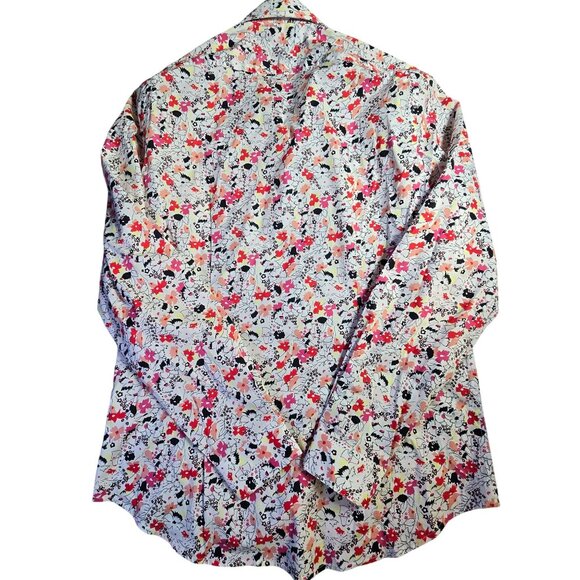 Paisley & Gray Mens Floral Long Sleeve Button-Down Shirt Size Medium - Picture 3 of 7